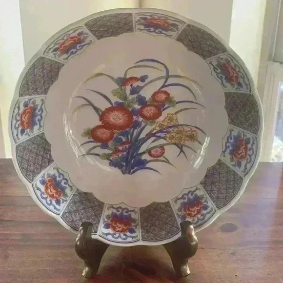 Amari Decorative Bowl Japan Asian Decor Flower Cart - Picture 7 of 7